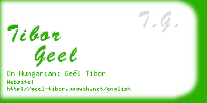 tibor geel business card